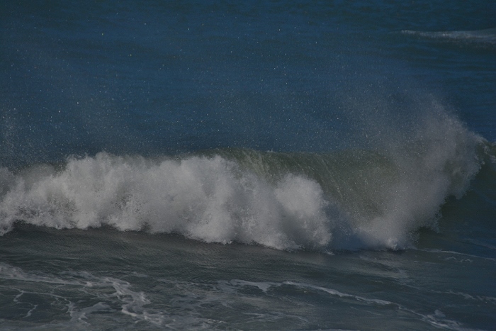 waves at the jetties